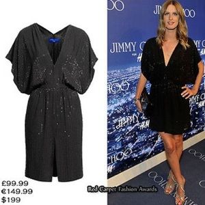 JIMMY CHOO for H&M Black Celebrity Beaded Dress 🖤